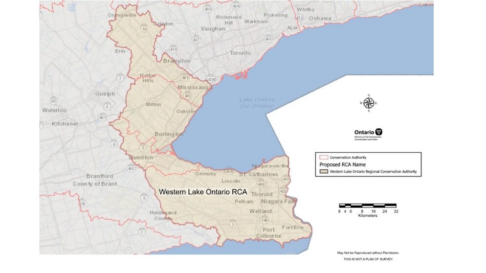 Map of souther Ontario area