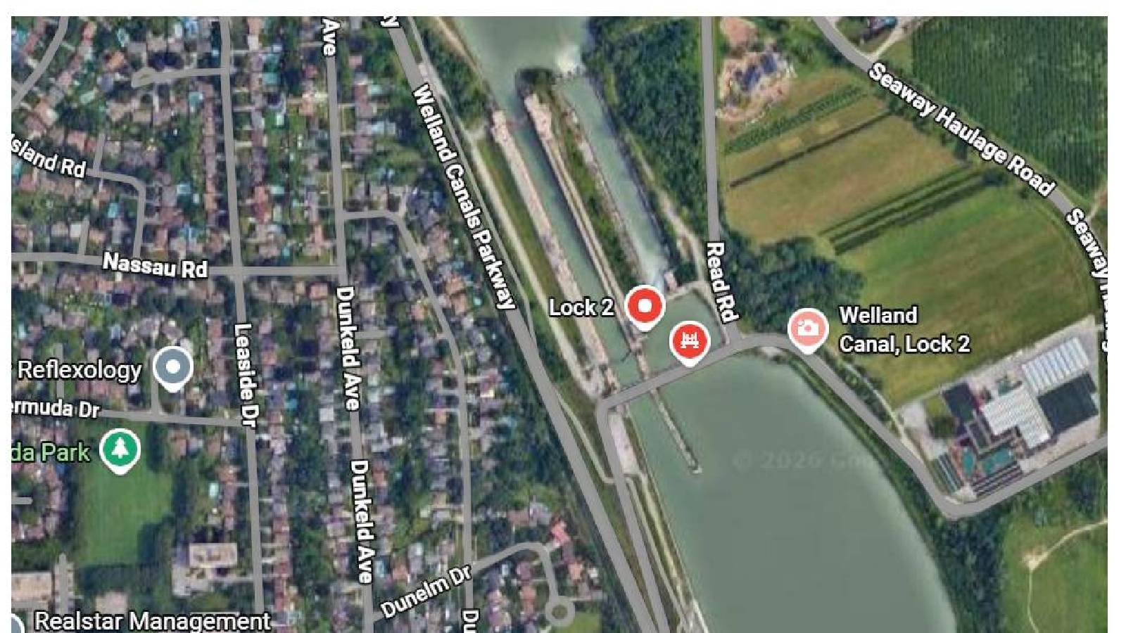 Image of Welland Canal and closure area