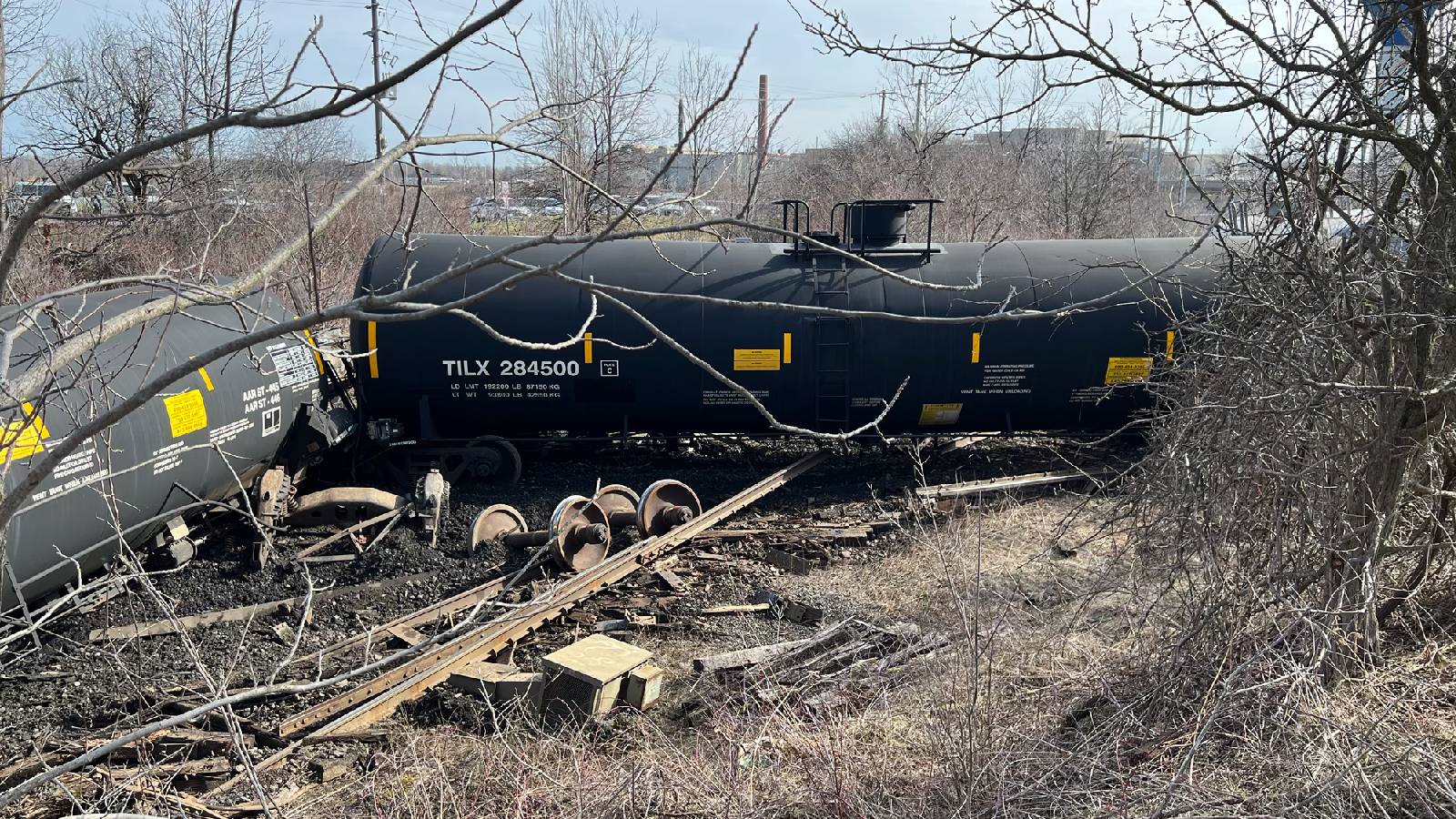 Image of train derailment