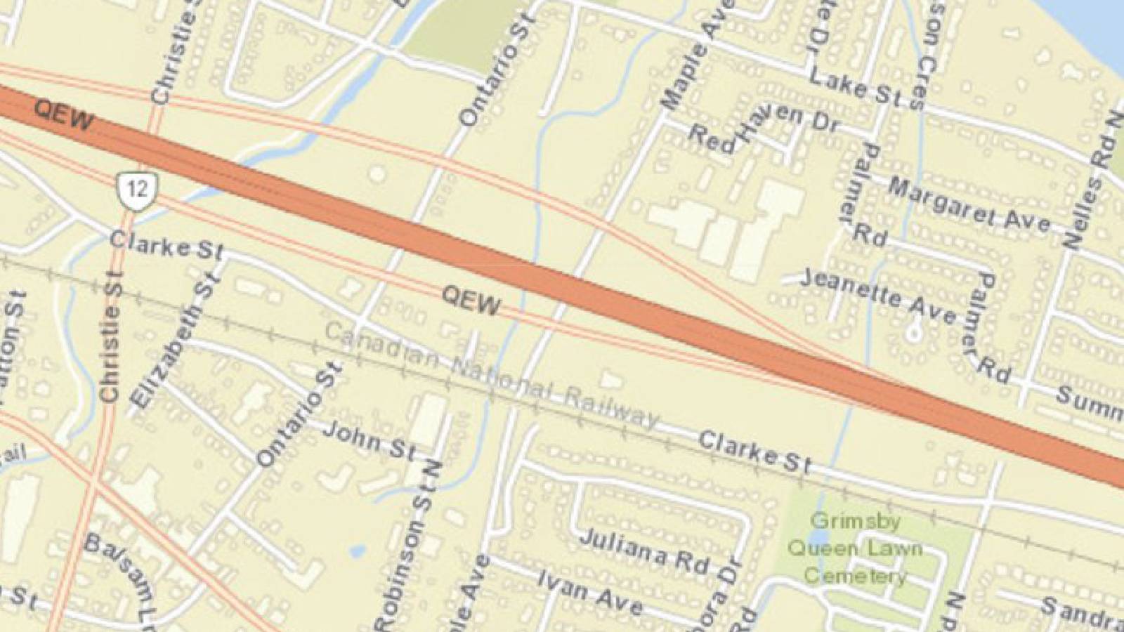 Area of a map is shown