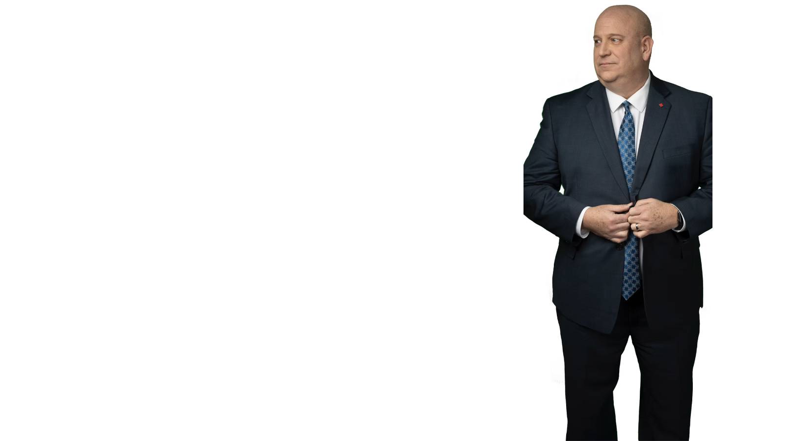 Image of a standing Dean Allison