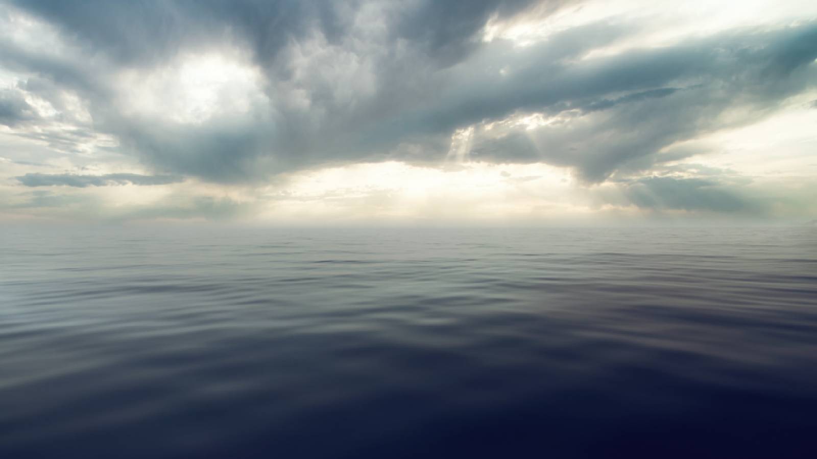 Image of stormy sky over water